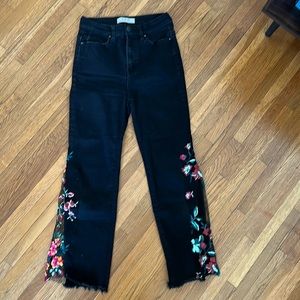 Free People Embroidered Pants